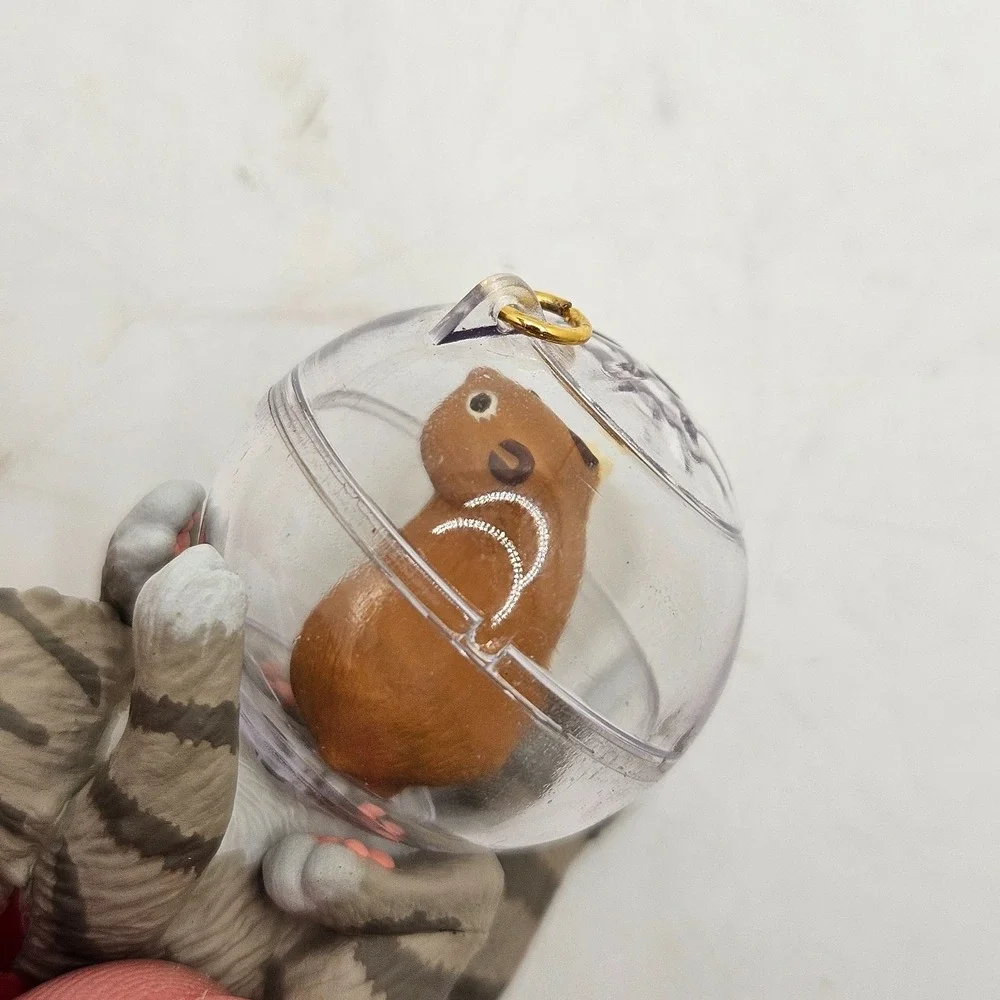 Vintage Cat Christmas Ornament Lot Special Friend Kitten Hamster